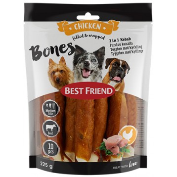 Best Friend bones 3in1 Kebab 12cm 10kpl 225g