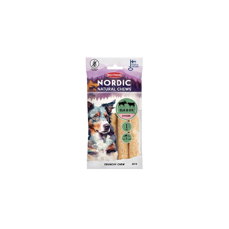 BEST FRIEND NORDIC HIRVI & HÄRKÄ + PORSAS -ROUHELUU 4 KPL 60 G
